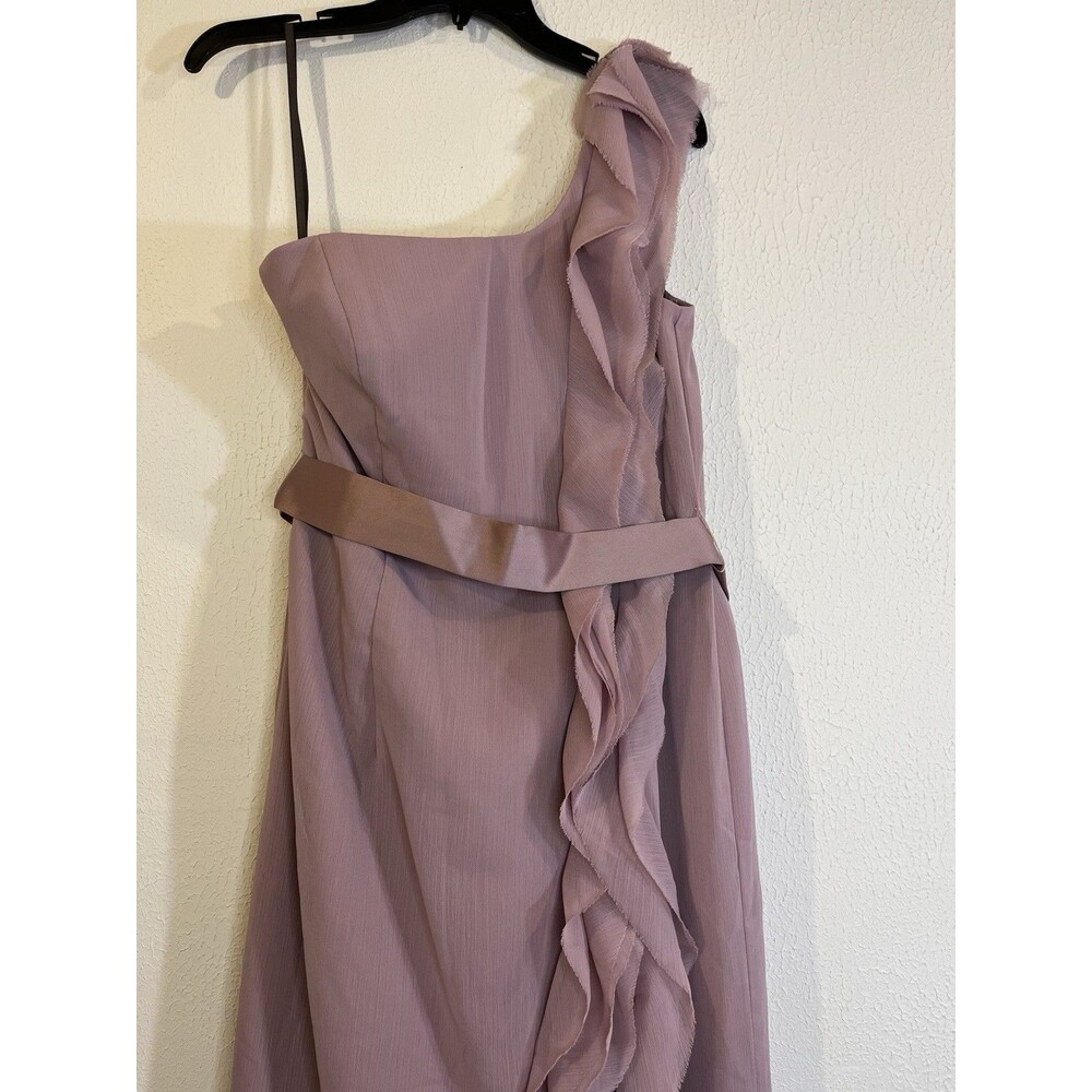 Vera Wang Dusty Rose One-Shoulder Maxi Dress - Picture 6 of 12